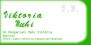 viktoria muhi business card