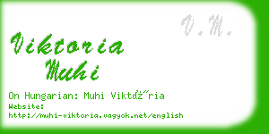 viktoria muhi business card